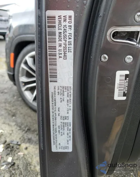 2023 Jeep Grand Wagoneer L Series Iii from USA, damaged, VIN 1C4SJSGP1PS534403